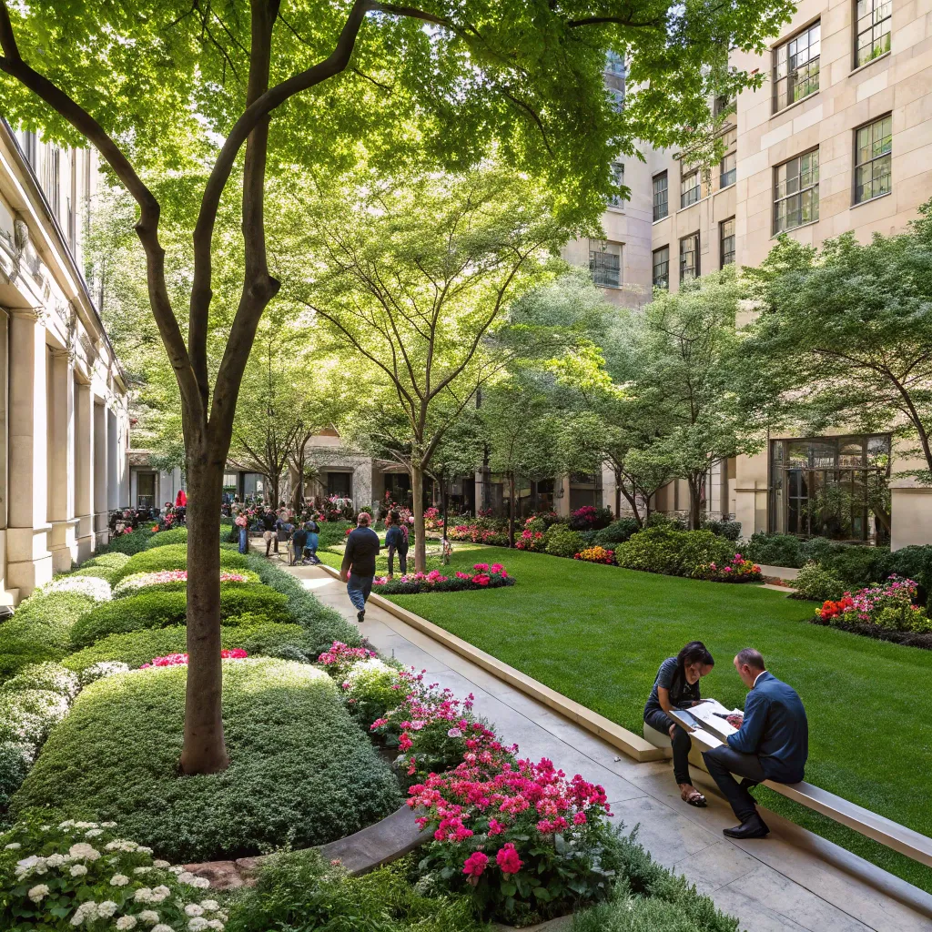 Benefits of Greenery in Courtyards